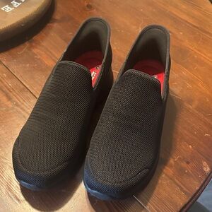 Women’s Size 9 - Skechers Black Slip-On Mesh Sneakers